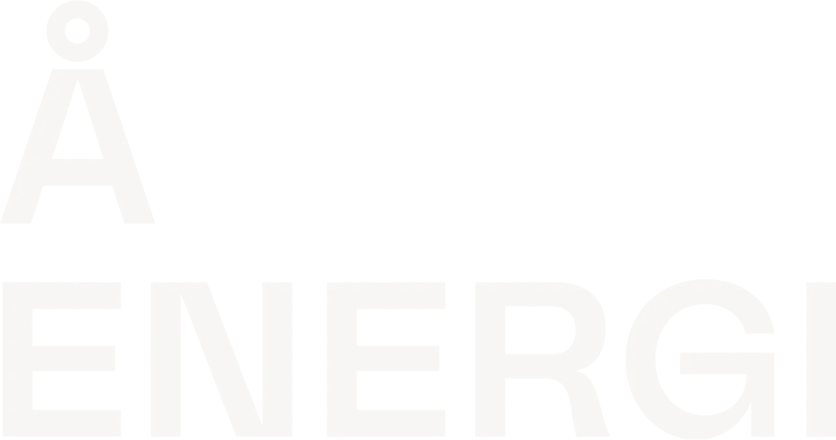 Å Energi logo hvit